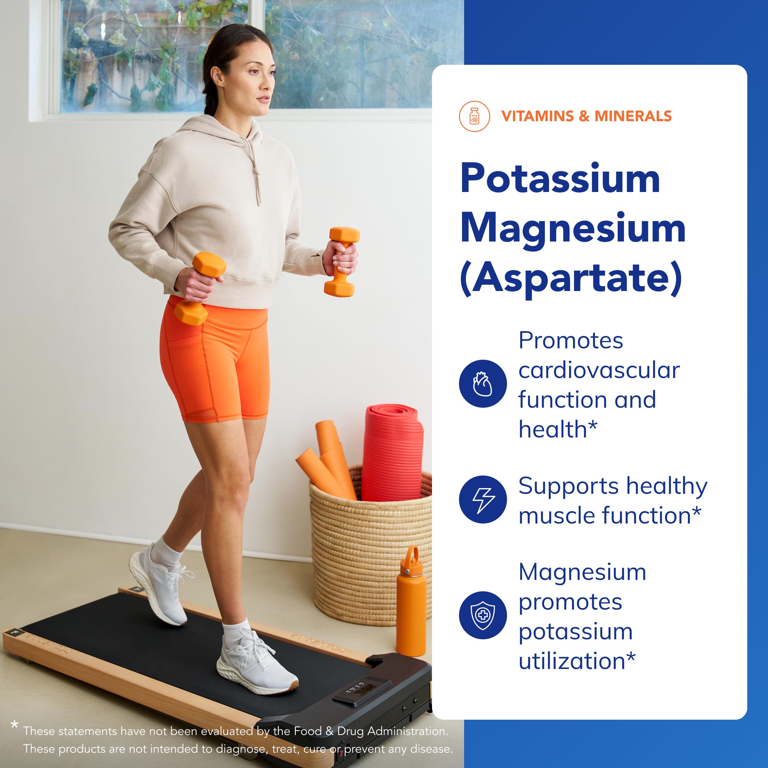 Pure Encapsulations Potasio Magnesio Aspartato: etiqueta cercana que destaca pureza y ausencia de alérgenos