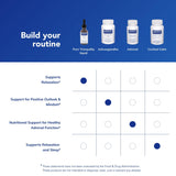 Ingredientes clave GABA, glicina y L-teanina en Pure Tranquility para bienestar cotidiano.