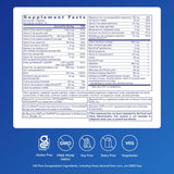 Etiqueta frontal de PureGenomics UltraMultivitamin facilita la identificación rápida de beneficios.