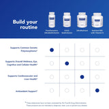 Persona sosteniendo la botella de PureGenomics UltraMultivitamin para recordatorio diario.