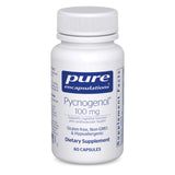 Botella de Pure Encapsulations Pycnogenol 100 mg para cuidado vascular.