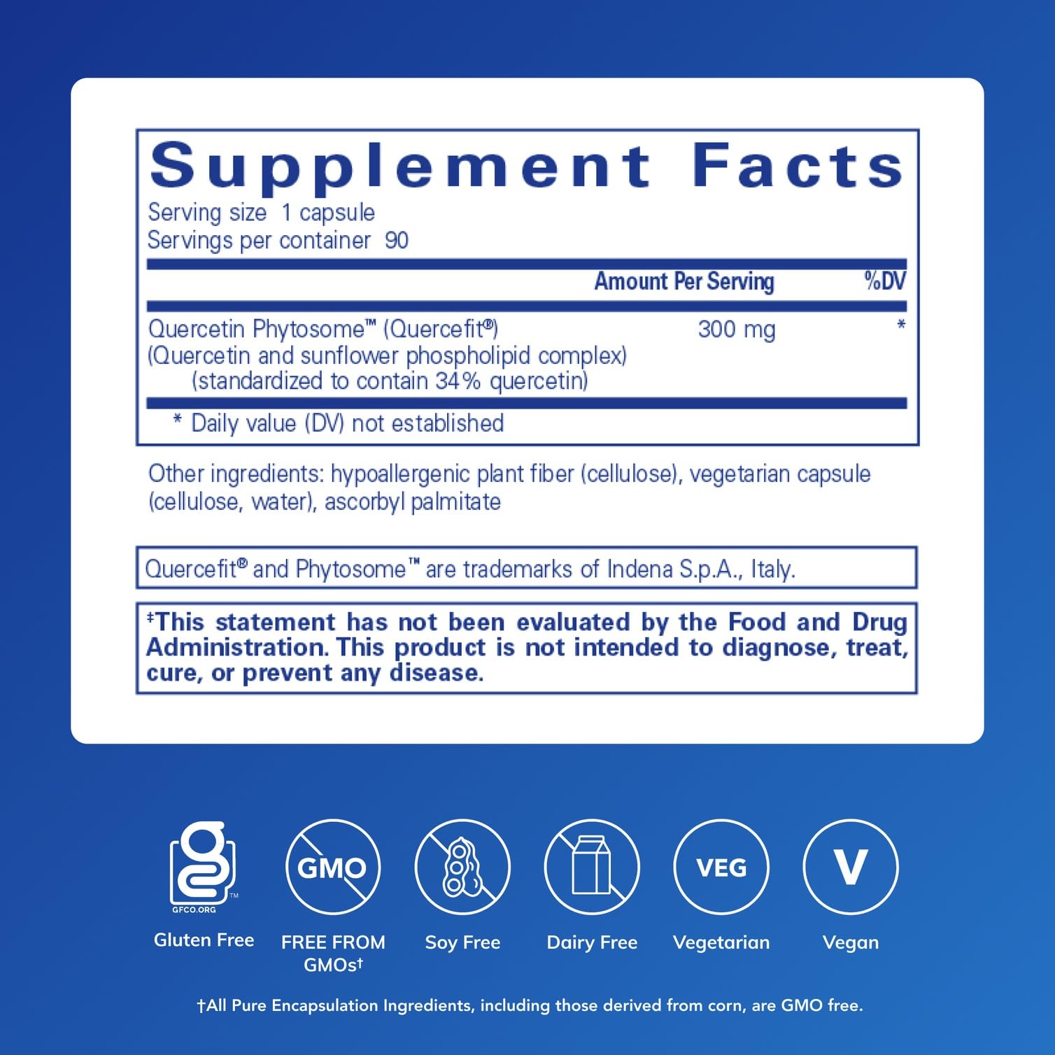 Cápsulas Quercetin UltraSorb listas para tomar, ideales para una rutina de bienestar.