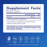 Quercetina 500 mg en cápsulas, dosis conveniente para consumo diario.