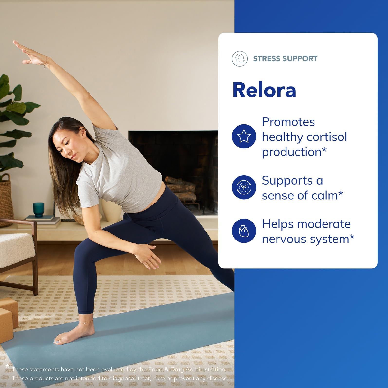 Relora Pure Encapsulations, etiqueta frontal con la fórmula hipoalergénica