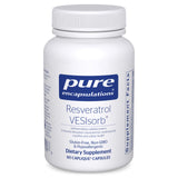 Pure Encapsulations Resveratrol VES-Sorb botella: apoyo para la salud celular y cardiovascular.
