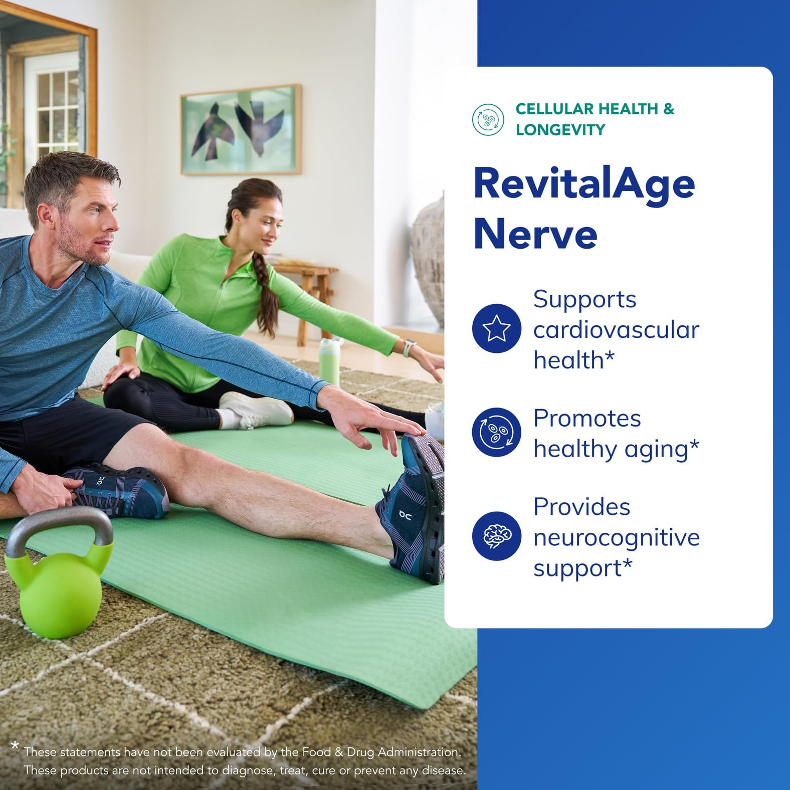 Cápsulas de Revita-Age Nerve listas para uso diario.