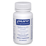 Pure Encapsulations Selenium Citrato: botella volcada, apoyo diario para el sistema inmunitario.