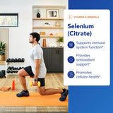 Cápsula de Selenio Citrato de Pure Encapsulations en primer plano.
