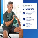Etiqueta frontal de SP Ultimate, destacando ingredientes para un posible apoyo urinario.
