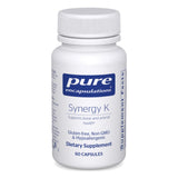 Synergy K de Pure Encapsulations verter la botella para dosis diarias