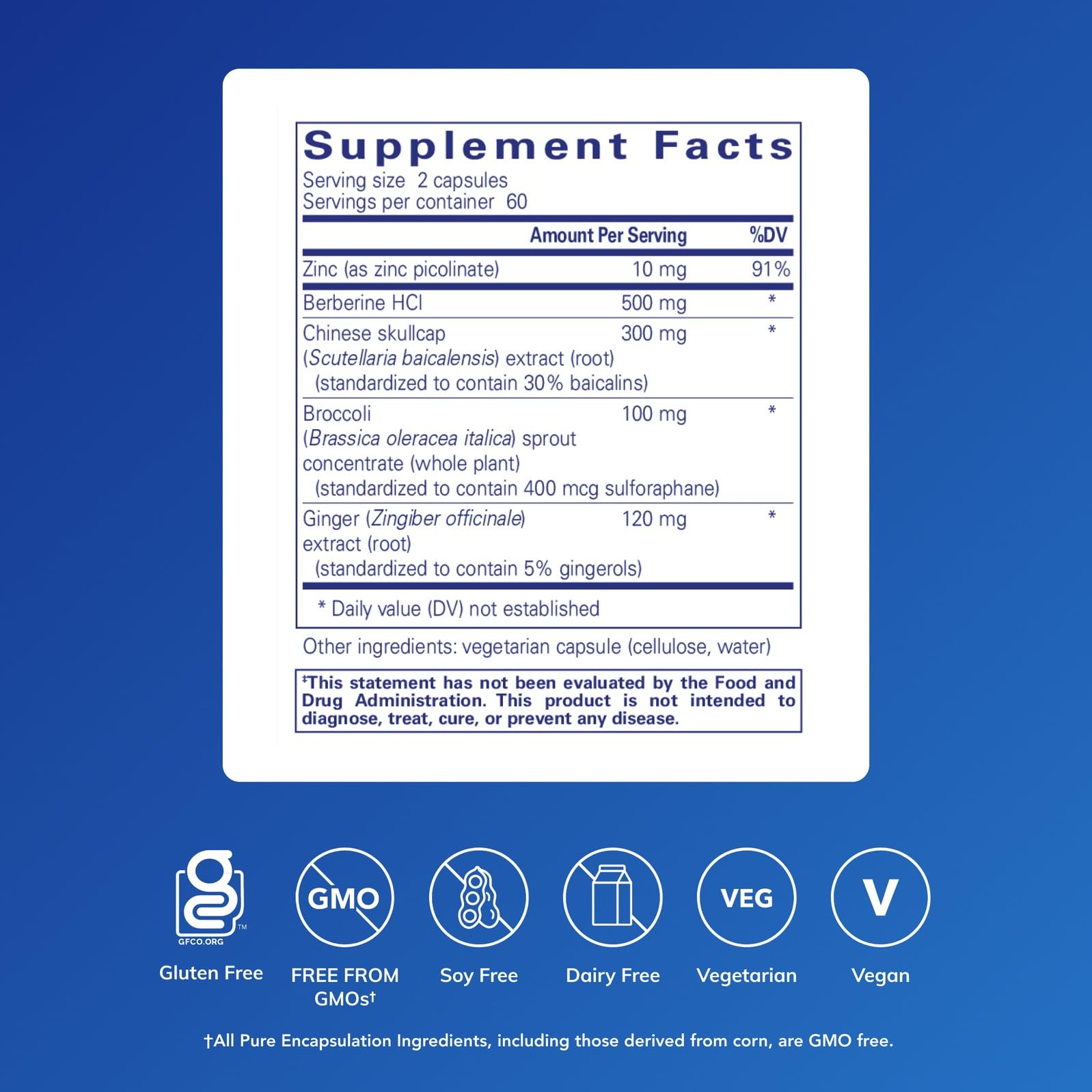 Frasco de Pure Encapsulations Th1 Support, cápsulas fáciles de tragar.