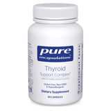Pure Encapsulations Thyroid Support Complex, botella, apoyo diario a la salud tiroidea.