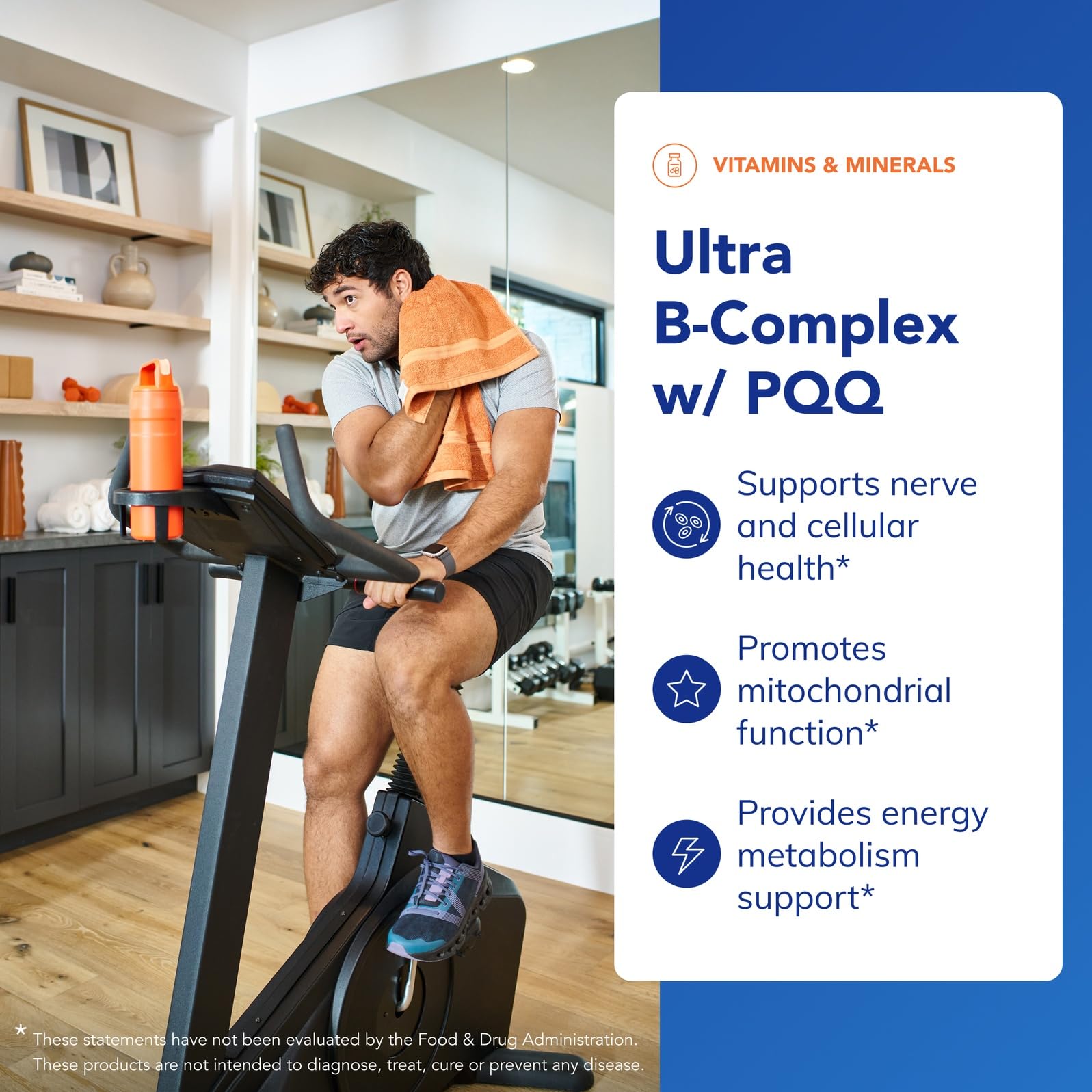 Pure Encapsulations Ultra B-Complex con PQQ, envase cerrado para dosificación diaria