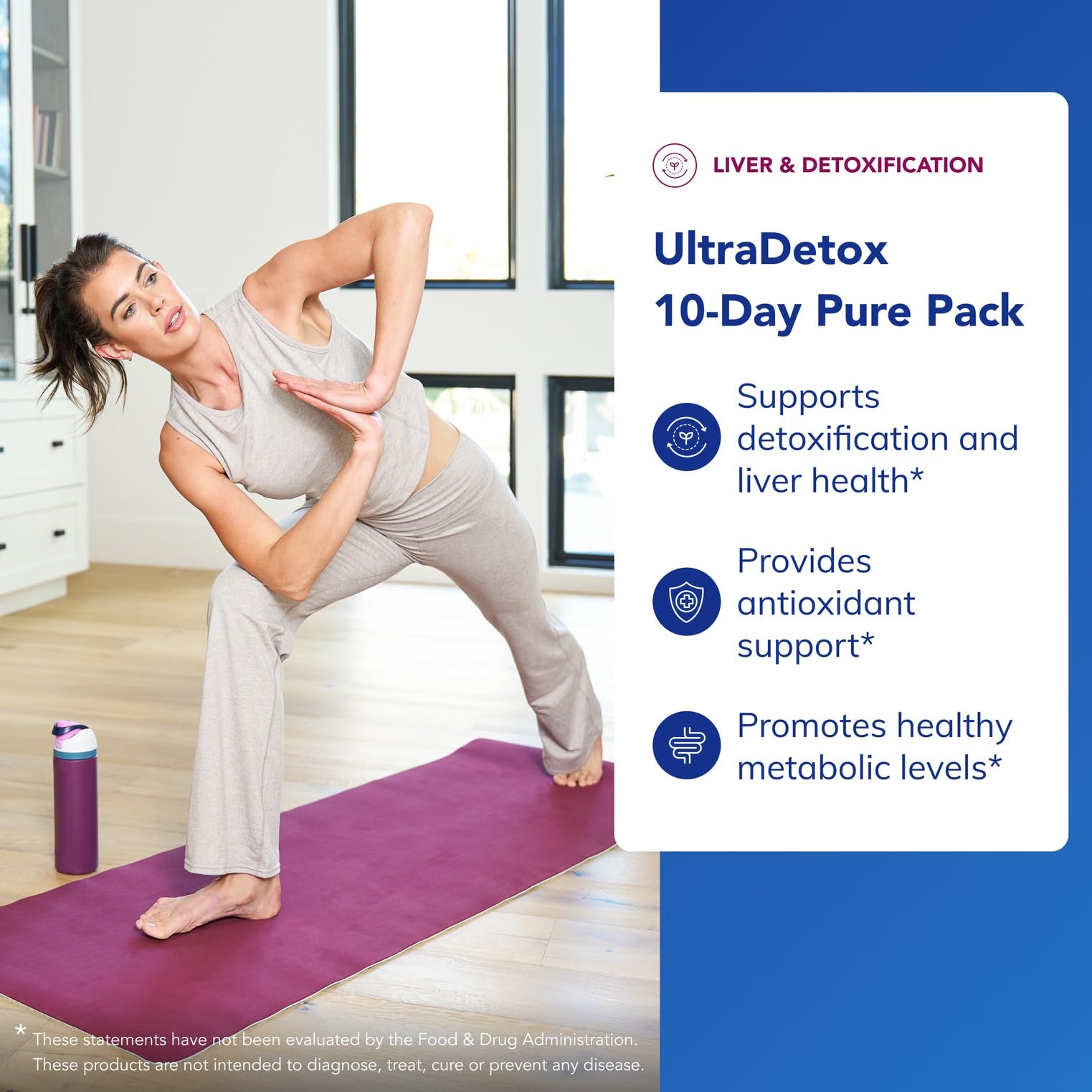 UltraDetox tabletas, consumo diario cómodo para la salud gastrointestinal.