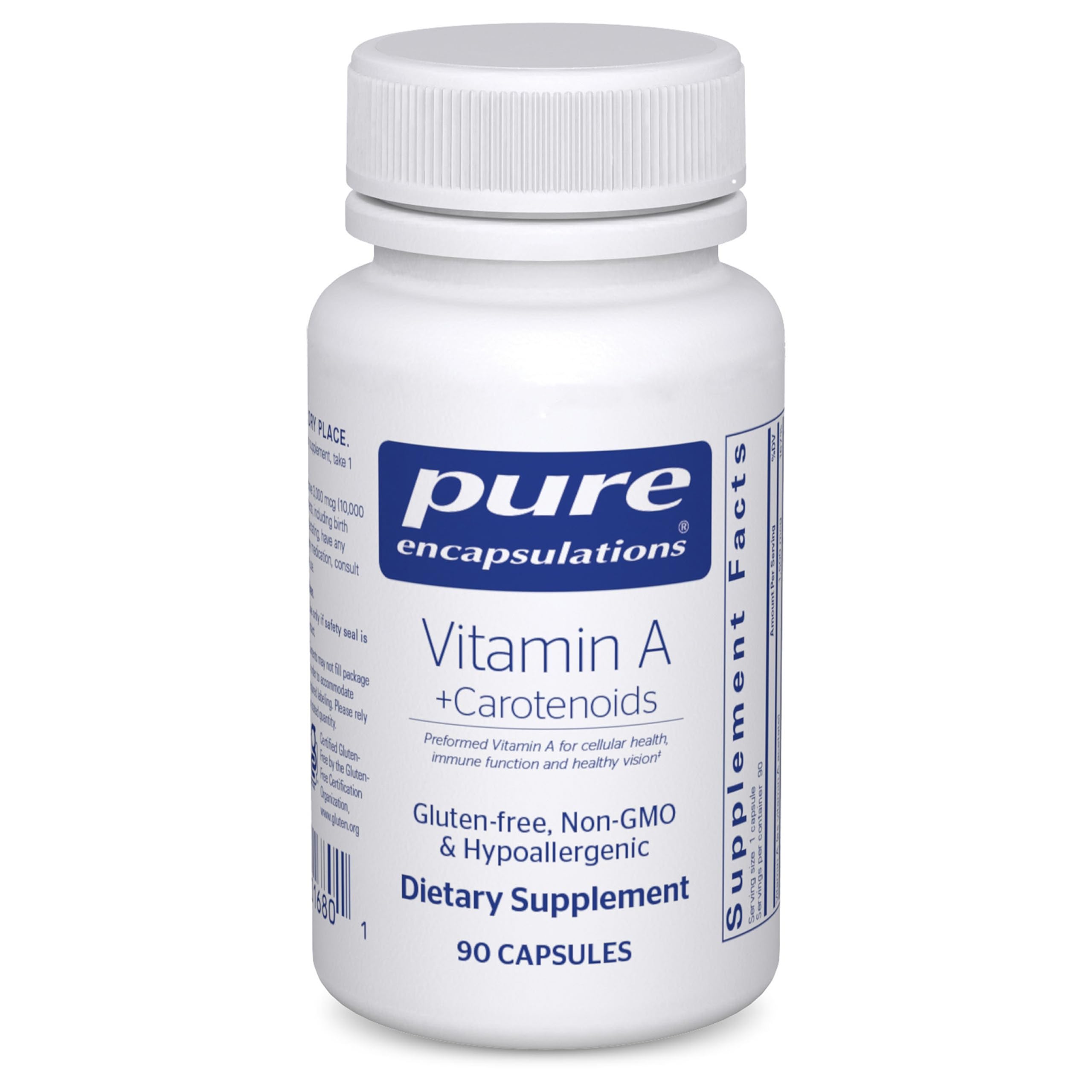 Pure Encapsulations Vitamina A y carotenoides en cápsulas para salud ocular diaria