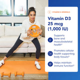 Cápsulas de Vitamina D3 de Pure Encapsulations listas para tomar.