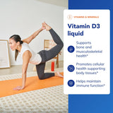 Pure Encapsulations Vitamina D3 Líquido: etiqueta clara y soporte a la función celular.