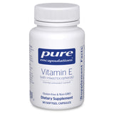 Pure Encapsulations Vitamina E con tocoferoles mezclados en botella para uso diario