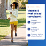 Etiqueta de Pure Encapsulations Vitamina E destaca la mezcla de tocoferoles