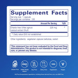 Vitex extracto 225 mg en cápsulas, uso diario para balance hormonal.