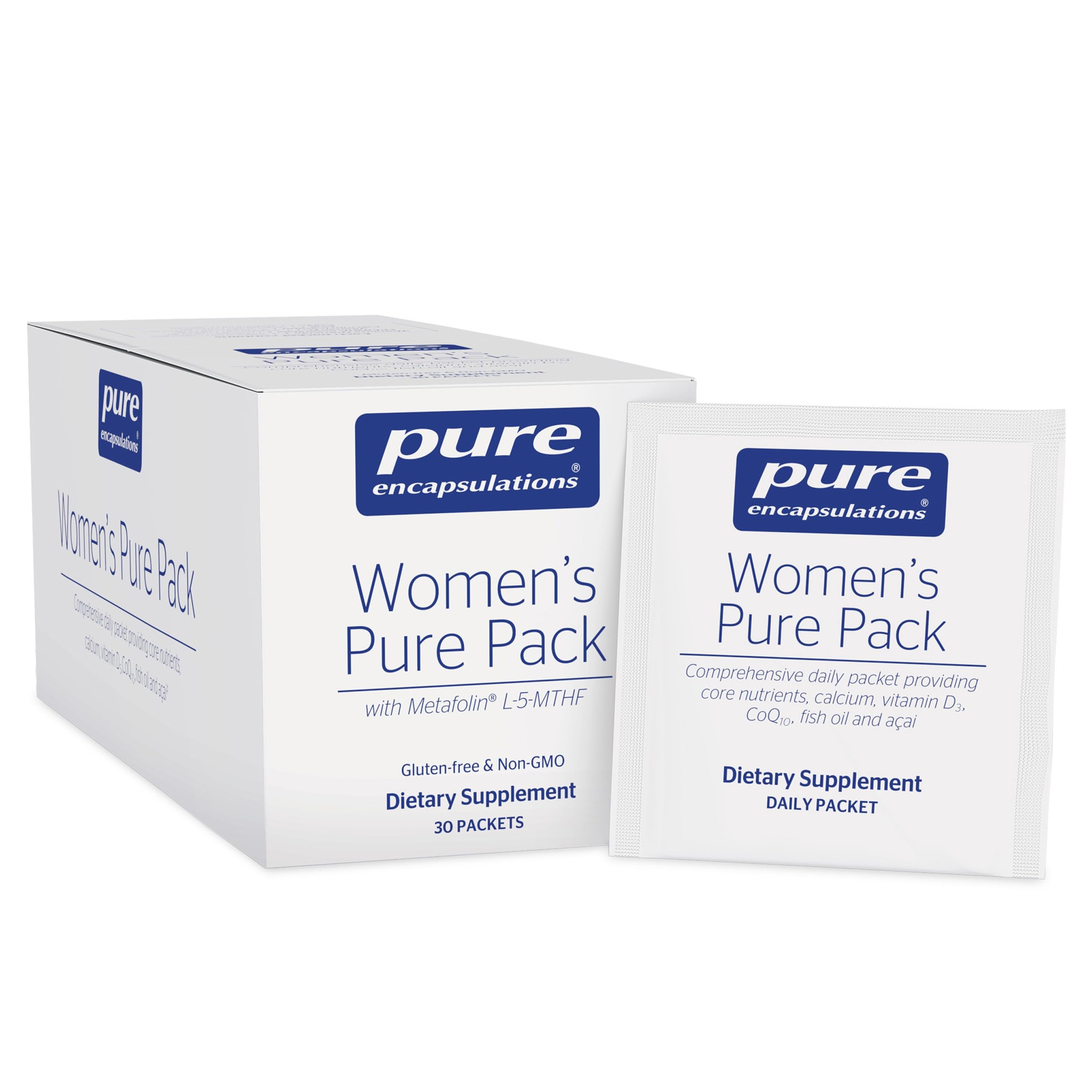 Pure Pack femenino de Pure Encapsulations en empaque diario para rutina de salud