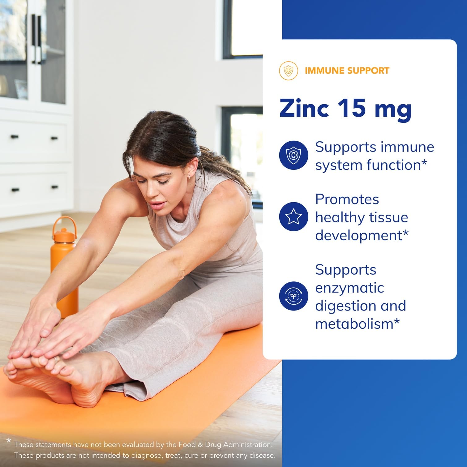 Pure Encapsulations Zinc 15 mg: apoyo para sistema inmunitario y funciones cognitivas posibles.
