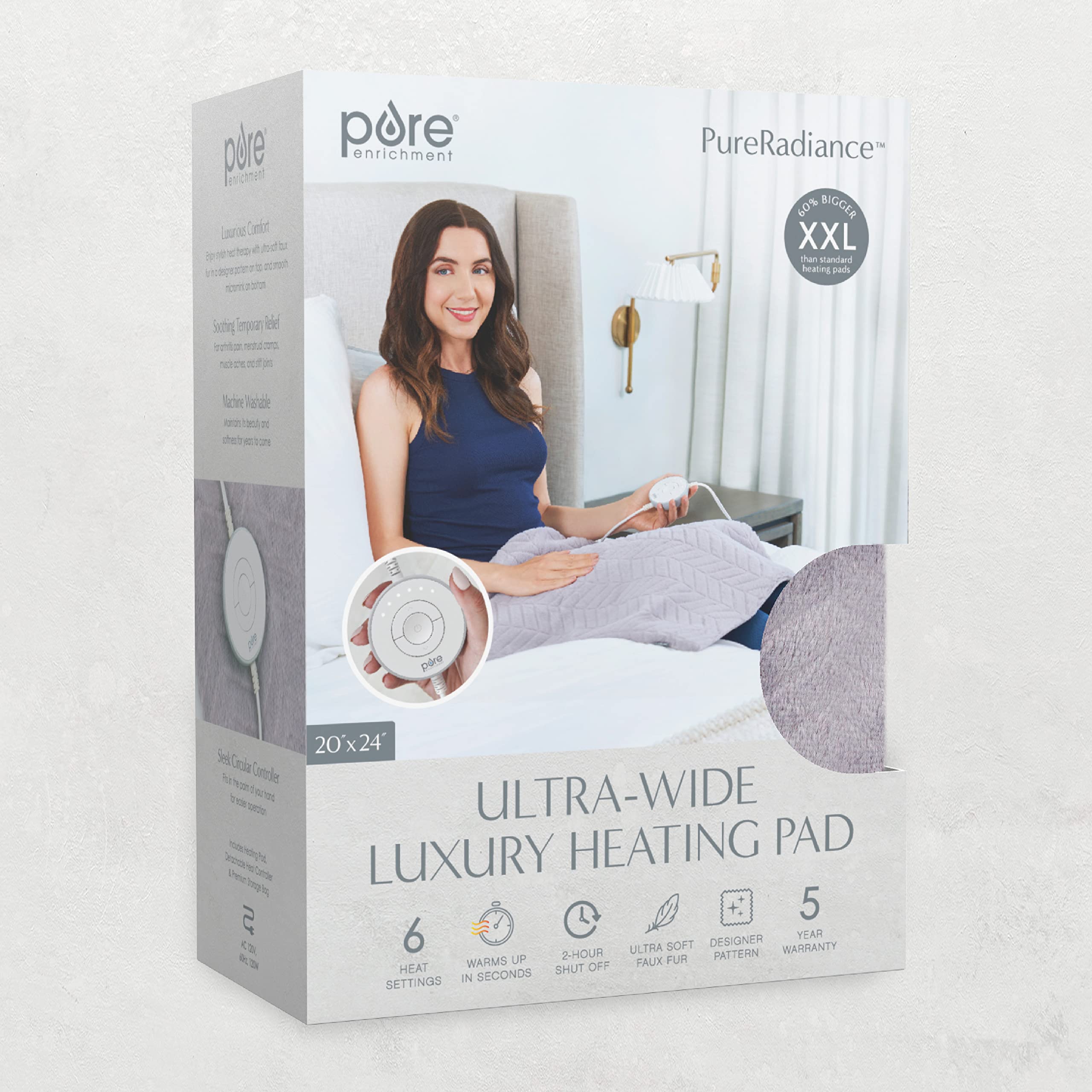 Pure Enrichment PurRadiance, garantía de cinco años y accesorios incluidos.