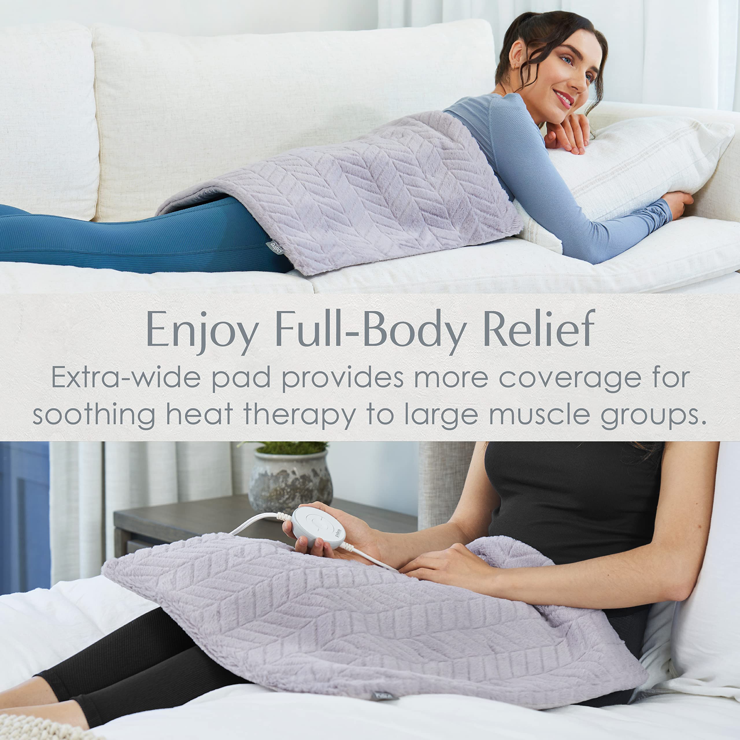 Pure Enrichment PurRadiance, seis niveles de calor para comodidad.