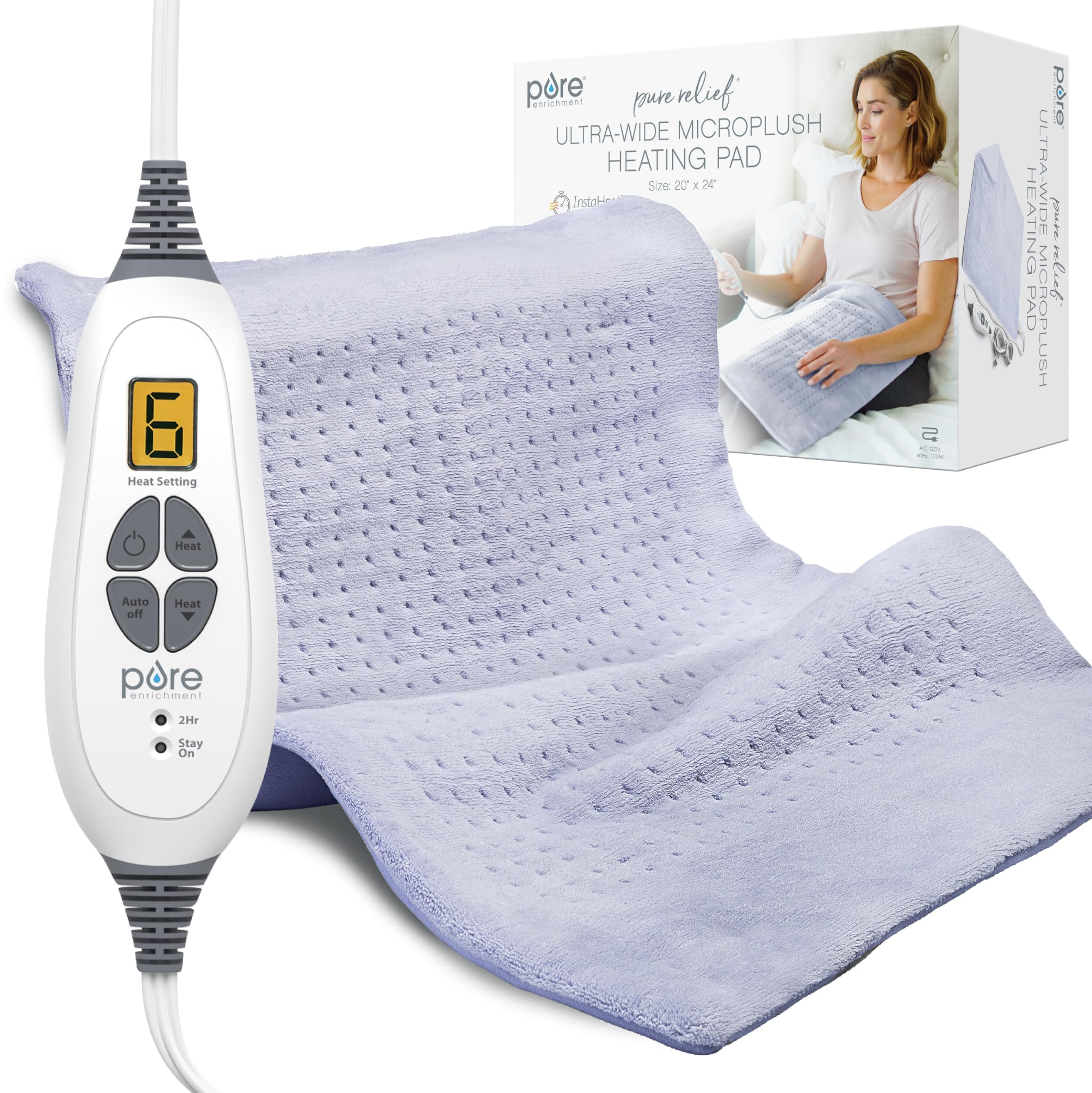 Pure Enrichment PureRelief con control LCD ergonómico para ajustes fáciles