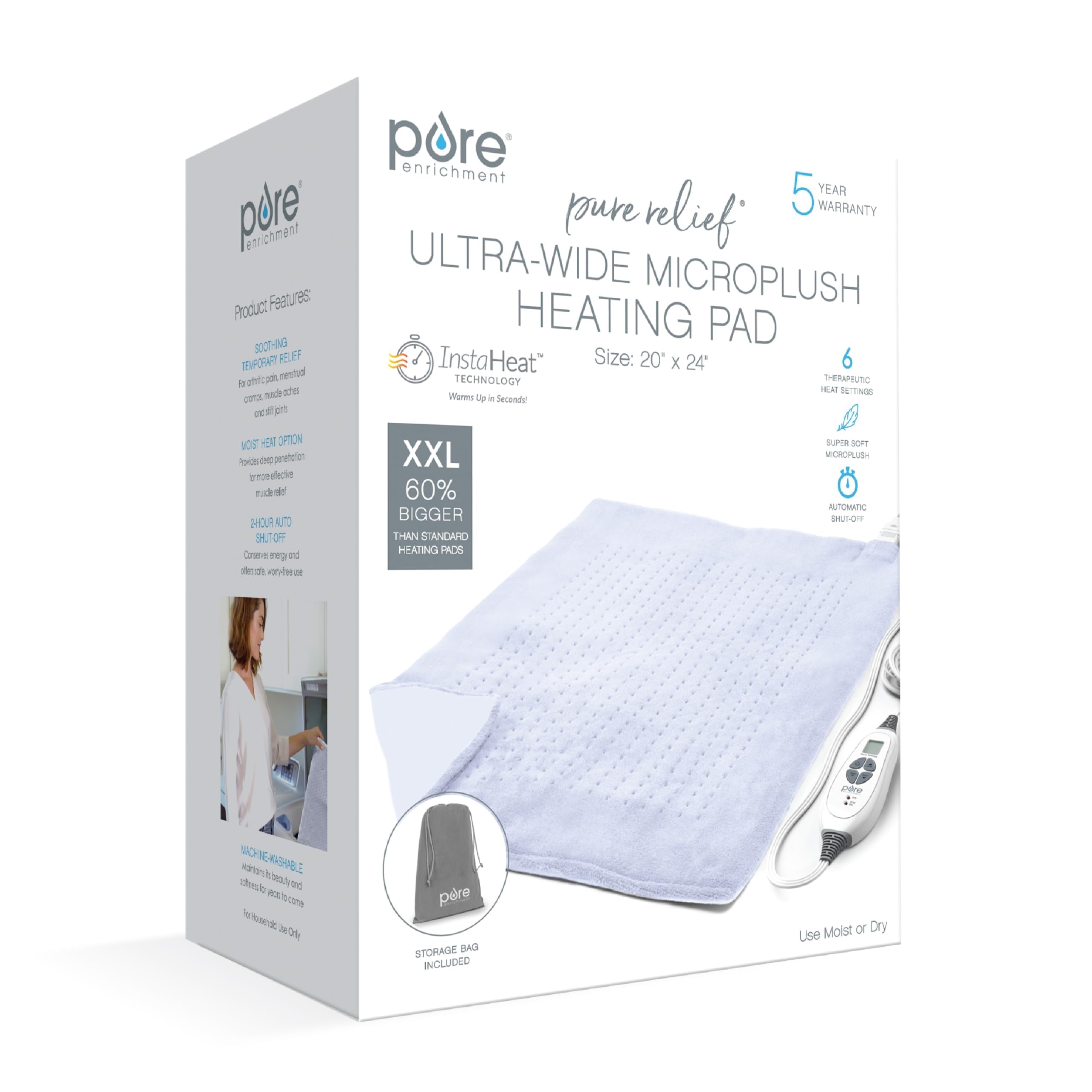 Pure Enrichment PureRelief uso recomendado en cuello, hombros y espalda