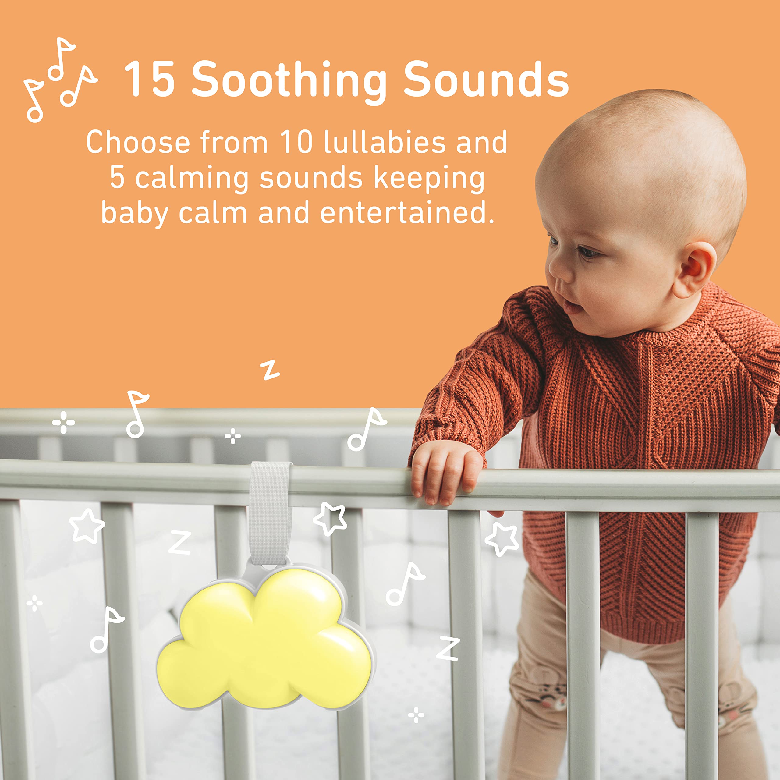 Pure Enrichment PureBaby Cloud luz nocturna de 7 colores para tranquilidad