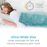Pure Enrichment PureRelief, controlador LCD ergonómico para ajustar calor fácilmente.