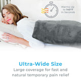 PureRelief con tecnologia InstaHeat ofrece calor inmediato para alivio rápido.