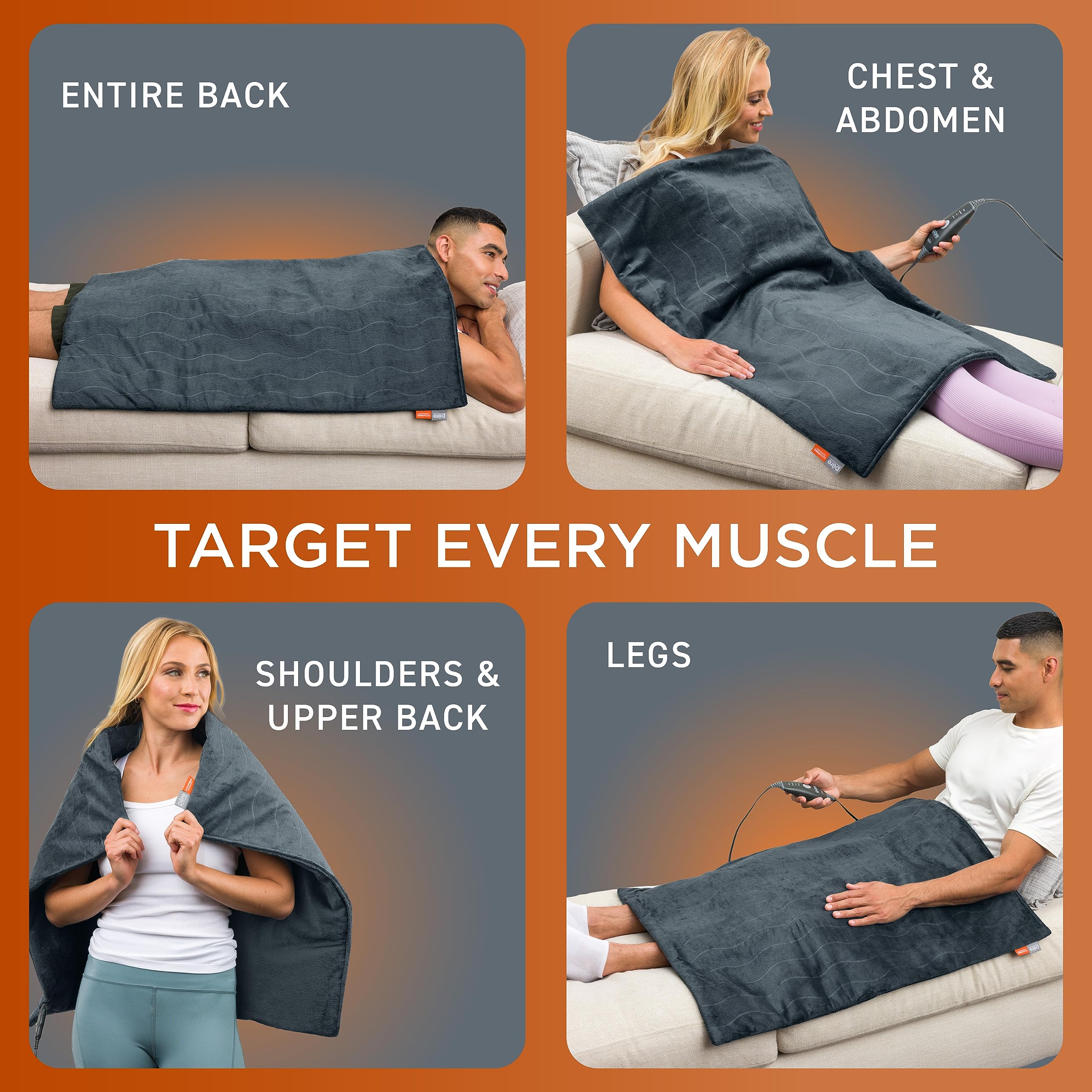 Cuatro niveles de calor en PureRelief Pro para adaptar la sensación a tus preferencias.