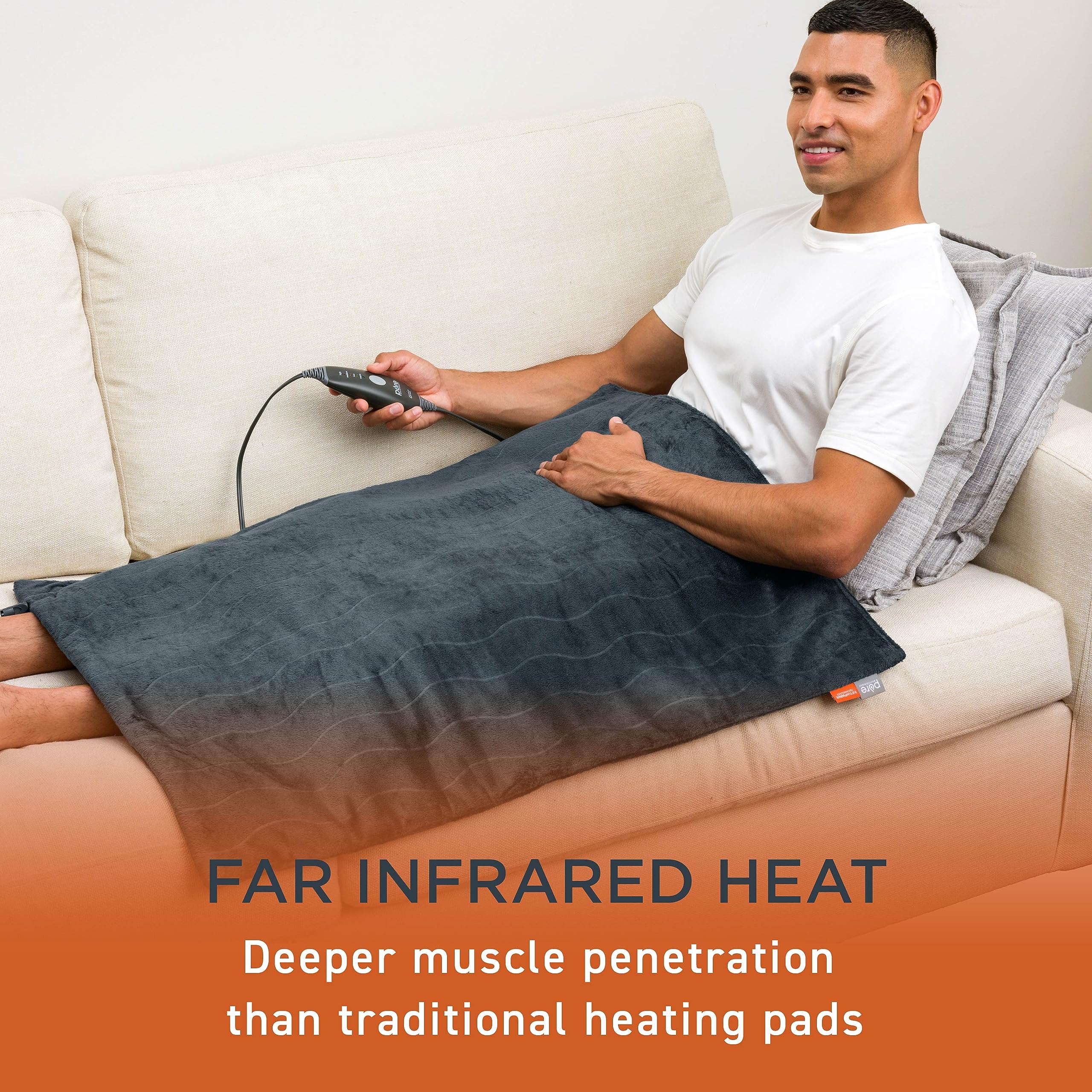 Tejido micromink suave de PureRelief Pro para mayor comodidad durante el uso.