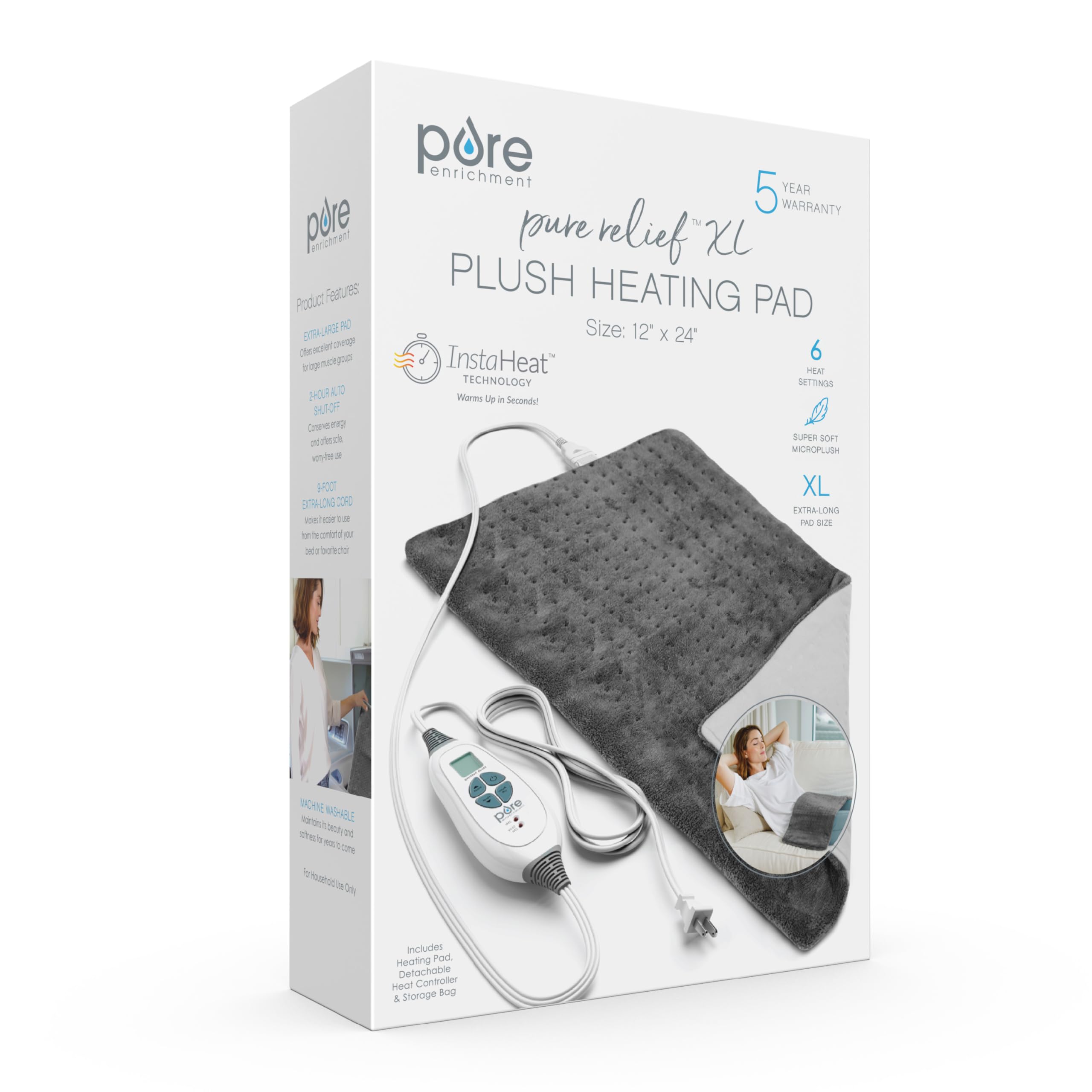 Pure Enrichment PureRelief XL apagado automático de dos horas.