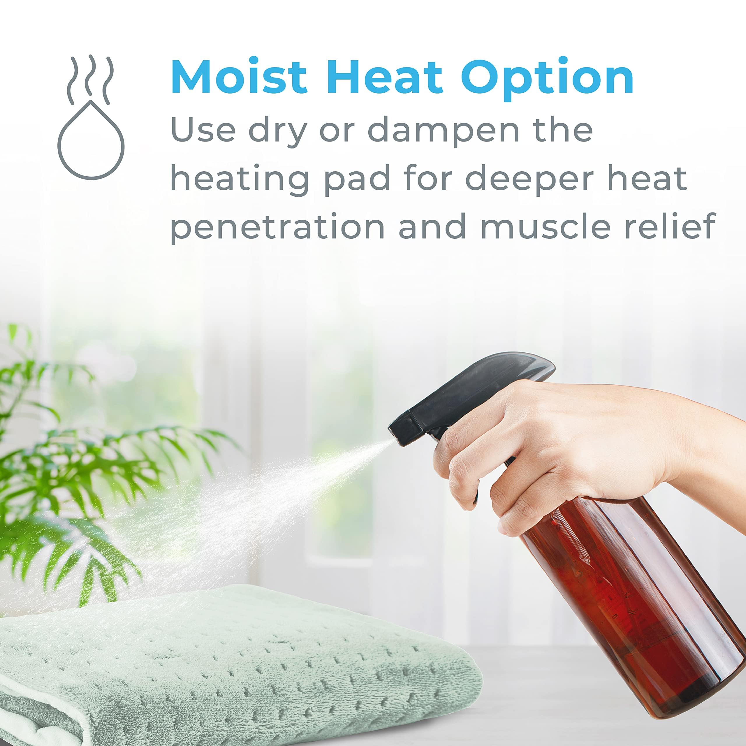 Calor húmedo de PureRelief XL para mayor confort