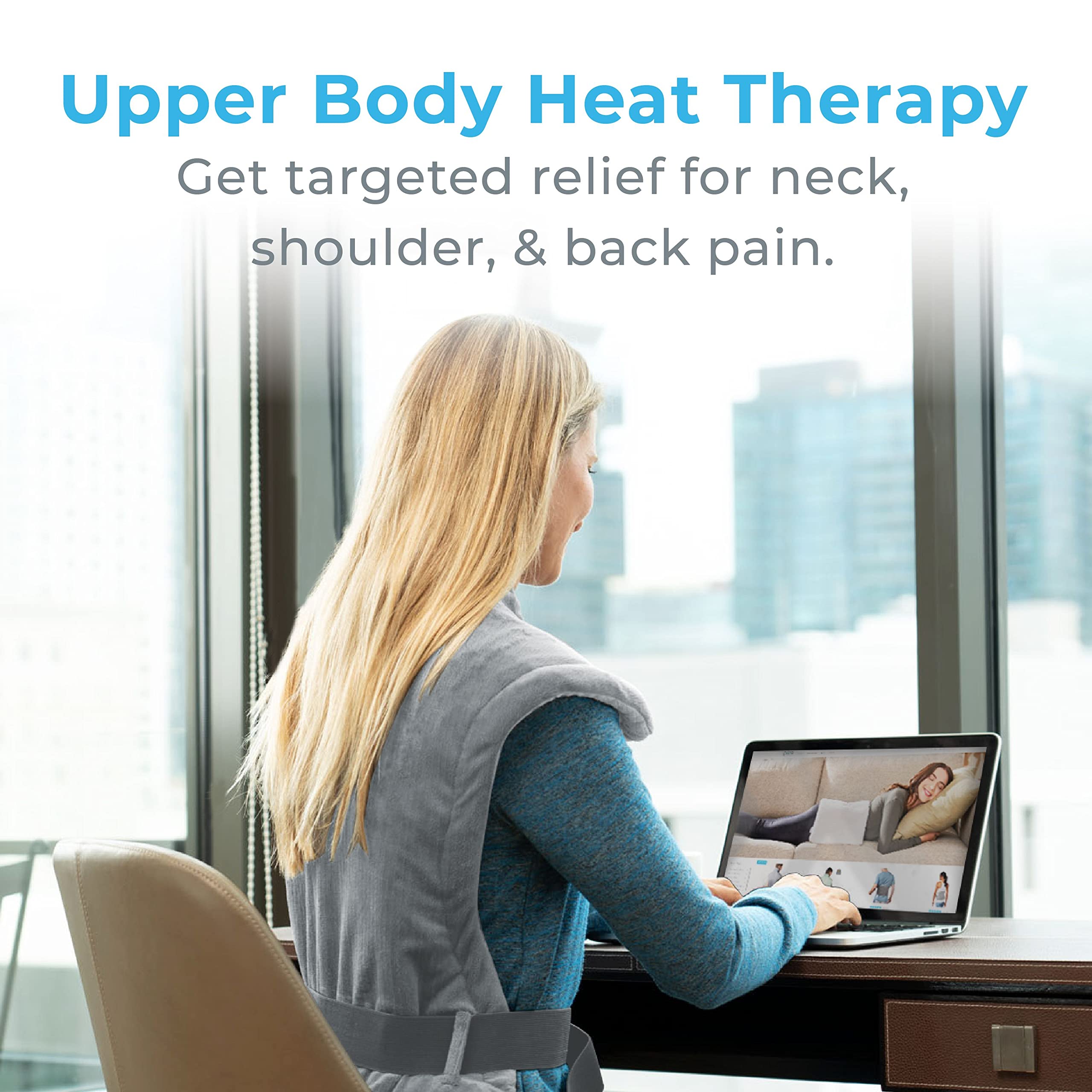 Pure Enrichment PureRelief XL diseño extenso para calor que abarca el torso.