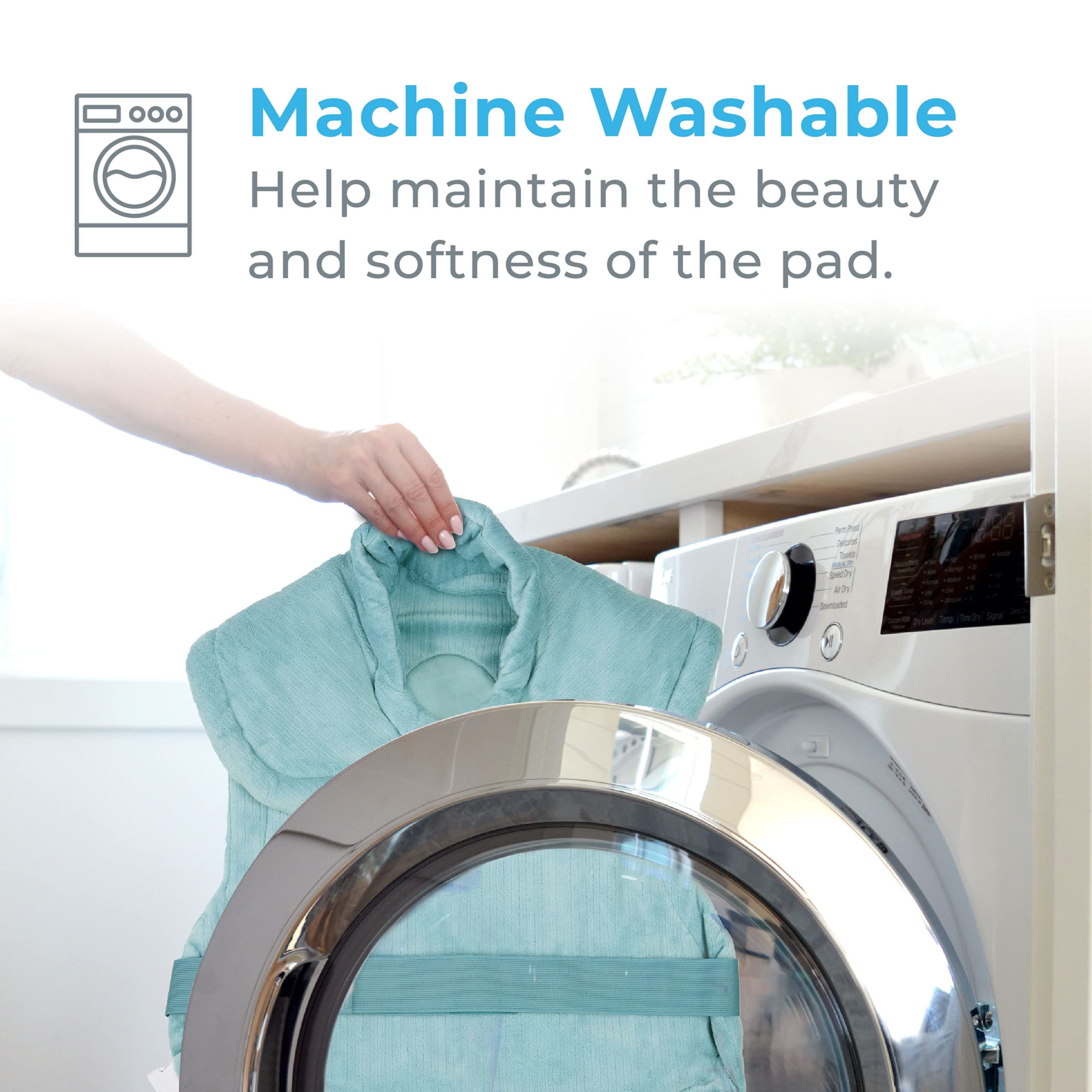 Tejido lavable de PureRelief XL para limpieza fácil