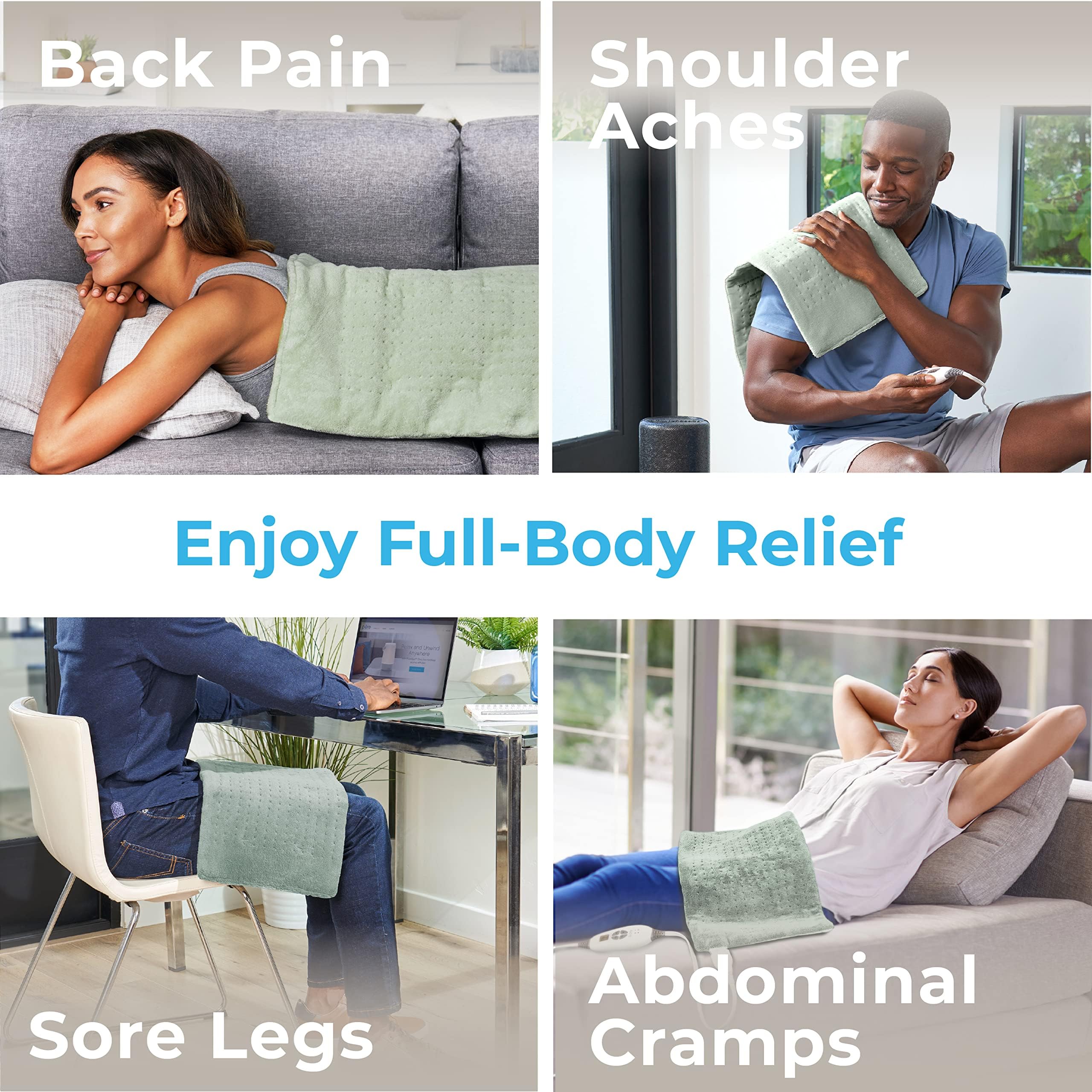 Tejido microplush suave de PureRelief XL para uso diario sin irritación