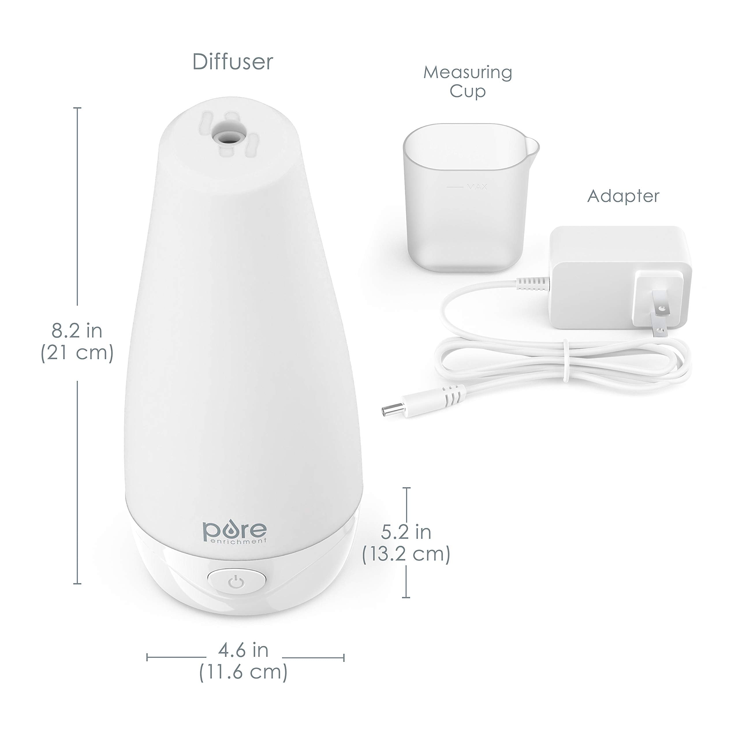 Pure Enrichment PureSpa: diseño compacto ideal para dormitorio o sala.