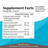 Adrenal Stability de Pure Essence Labs, ingredientes clave, ayuda a mantener energía sostenida.