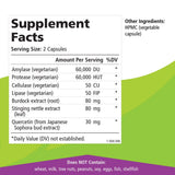Pure Essence Labs AllerFree: interior del frasco muestra cápsulas vegetarianas.
