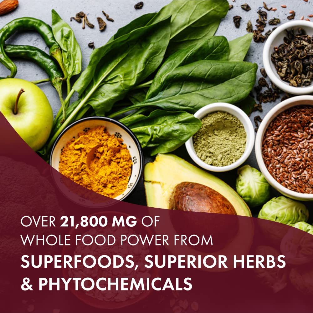 LifeEssence con superalimentos y plantas adaptógenas para apoyo general.