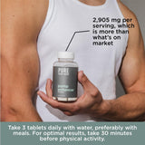 Pure for Men Pump Enhancer, manos sosteniendo el envase, versión práctica para el día a día.