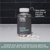 Pure for Men Pump Enhancer, paquete de 90 cápsulas, fácil de incorporar en la rutina.