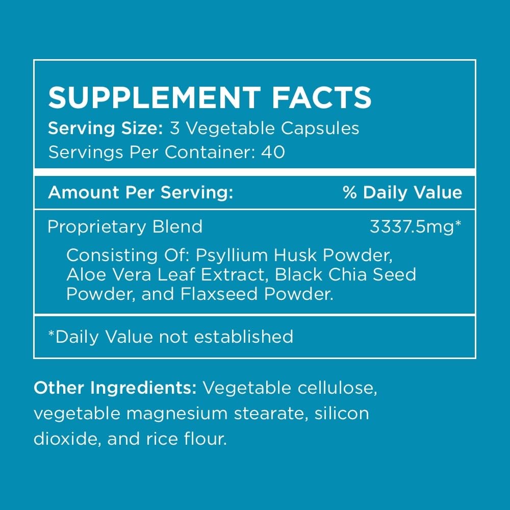 Pure for Men Stay Ready Fiber: mezcla de Aloe Vera, Psyllium y chía.