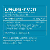 Pure for Men Stay Ready Fiber: mezcla de Aloe Vera, Psyllium y chía.