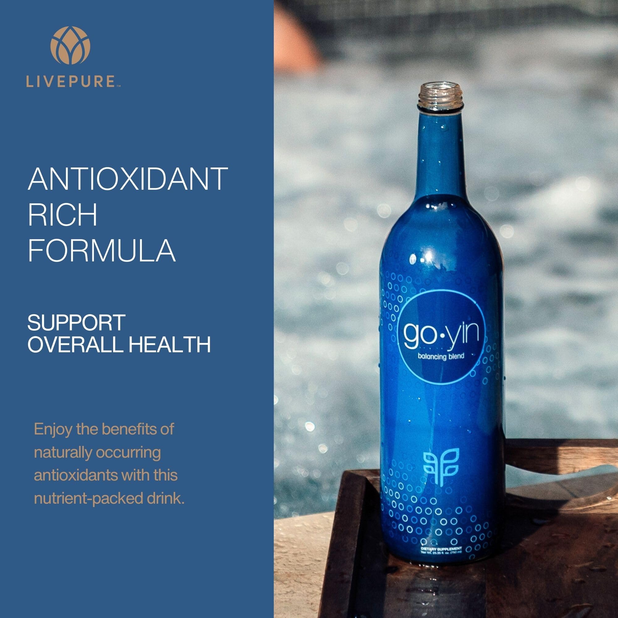 PURE GoYin etiqueta detallada con ingredientes clave