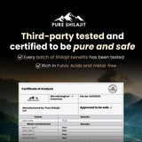 Pure Himalayan Shilajit, ácido fúlvico y húmico: nutrientes para el metabolismo.